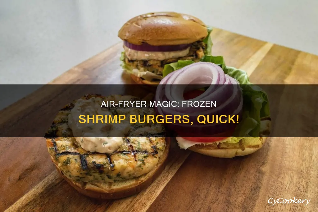 how long to air fryer frozen shrimp burgers