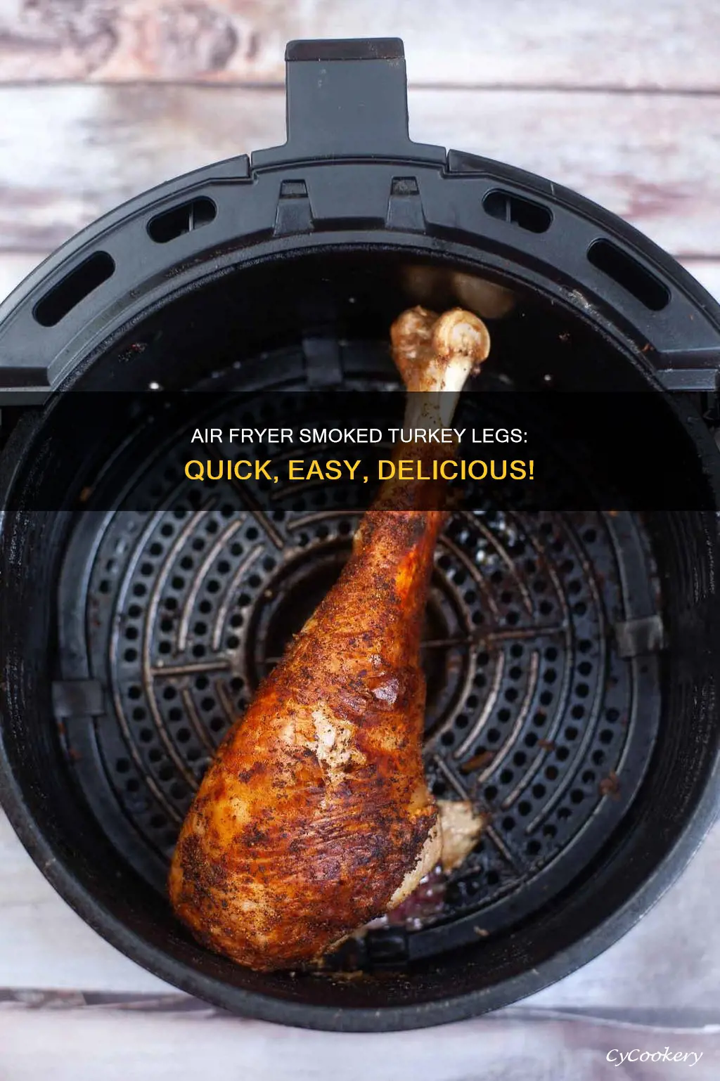 how long to air fryer smoked turkey legs