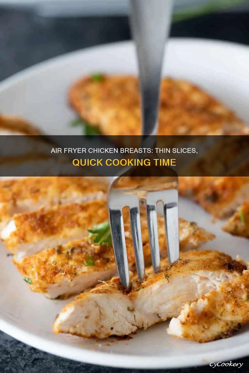 how long to air fryer thin sliced chicken breast