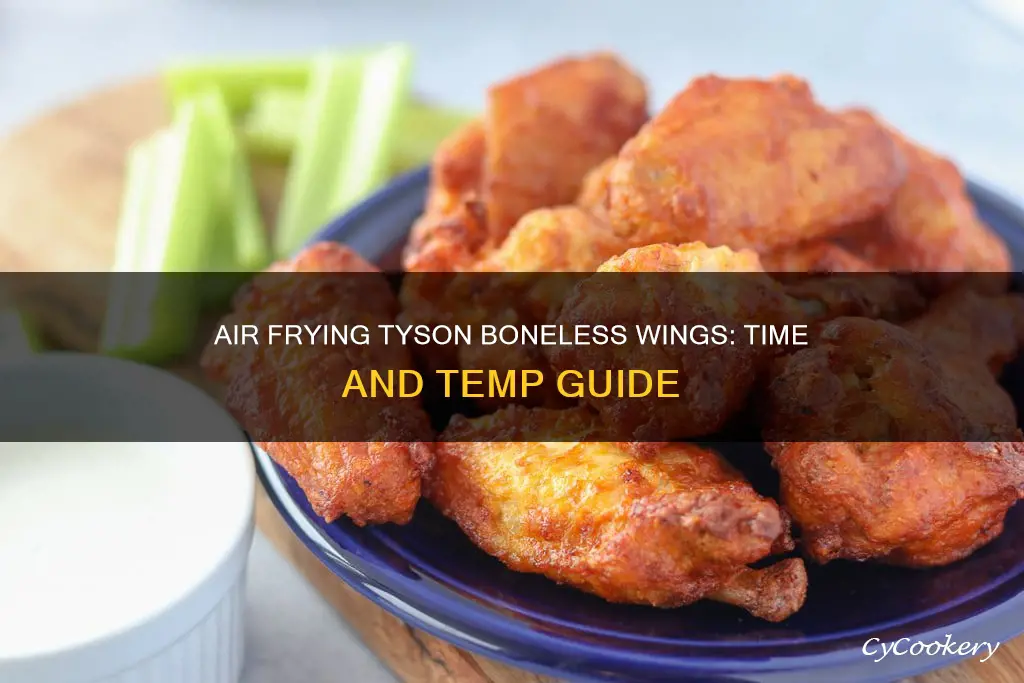 how long to air fryer tyson boneless wings