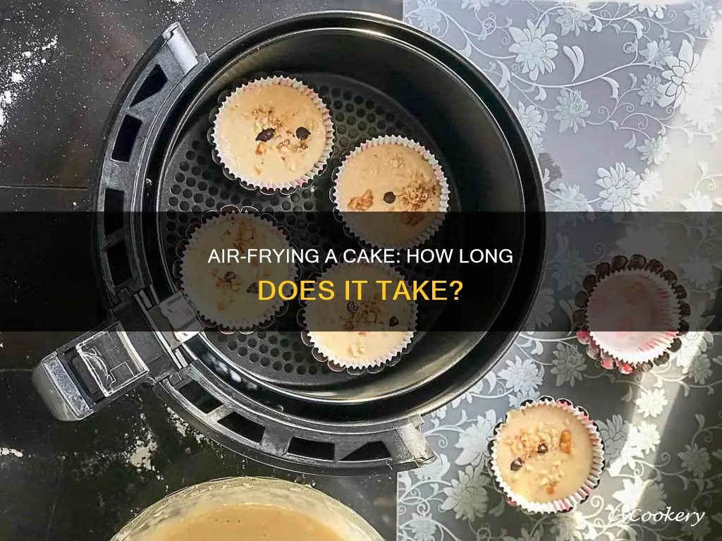 how long to bake a cake in air fryer