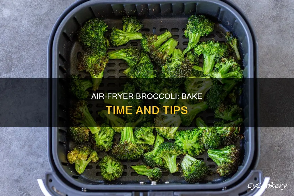 how long to bake broccoli in air fryer