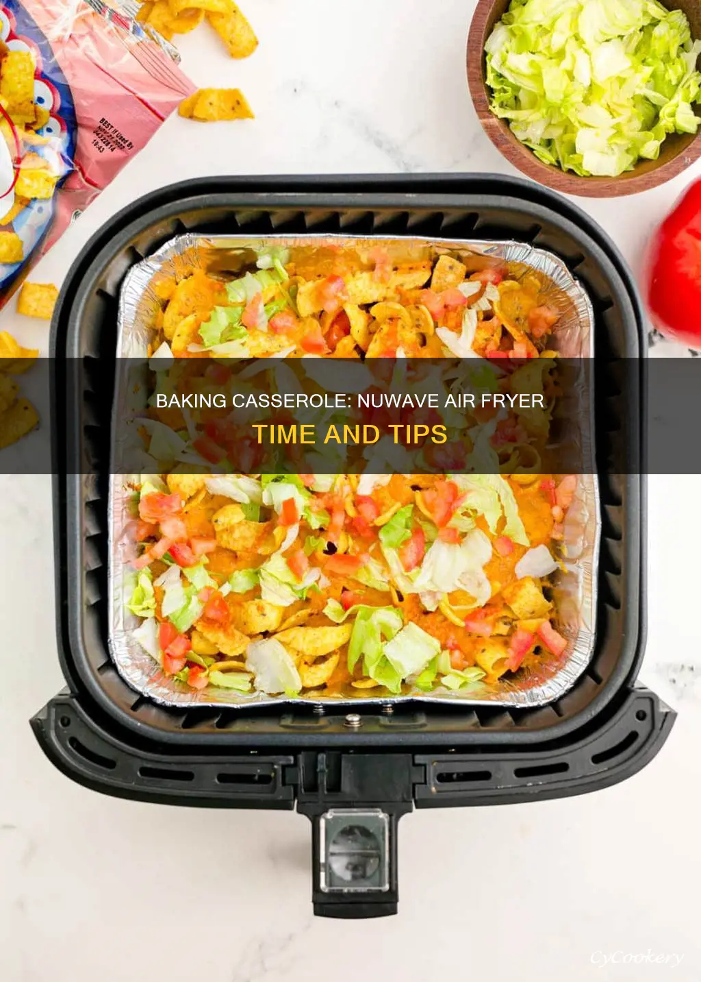 how long to bake casserole in nuwave air fryer