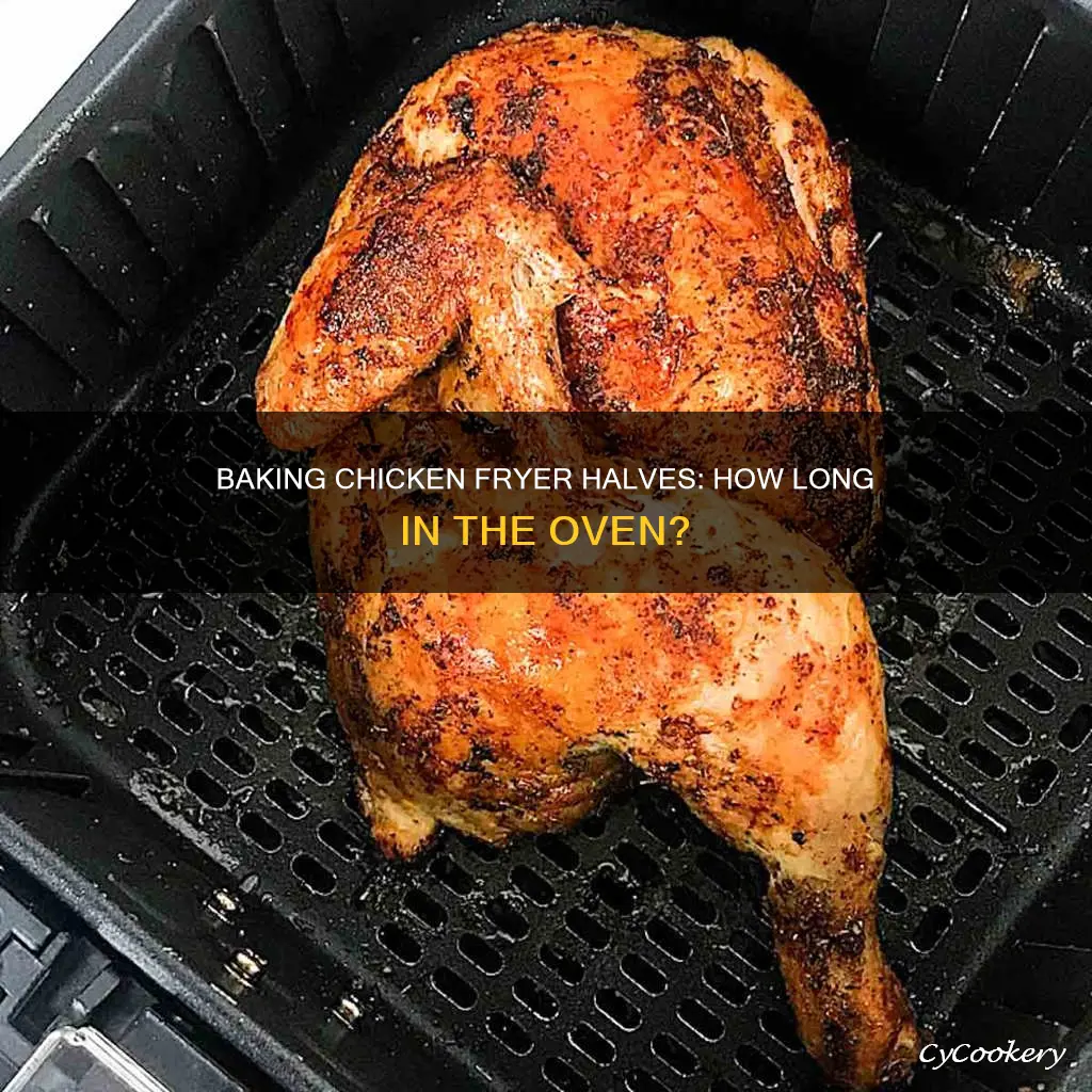 how long to bake chicken fryer halves in oven