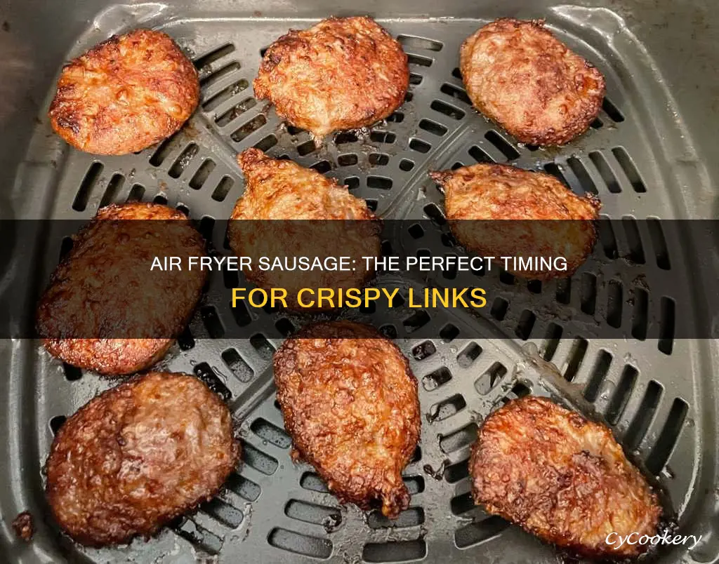 how long to bake sausage in air fryer