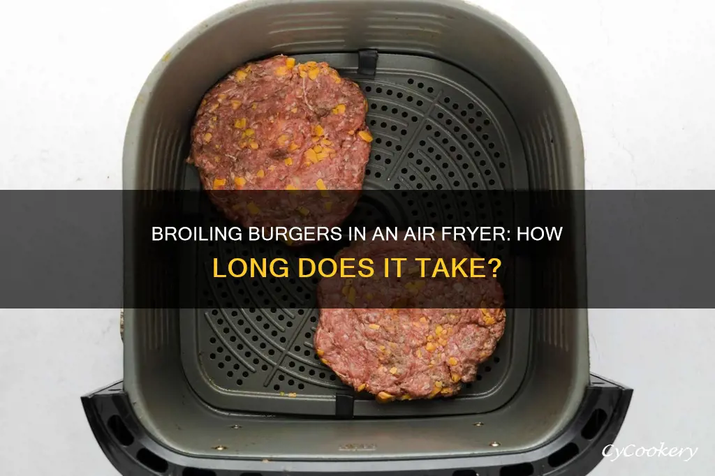 how long to broil burgers in air fryer