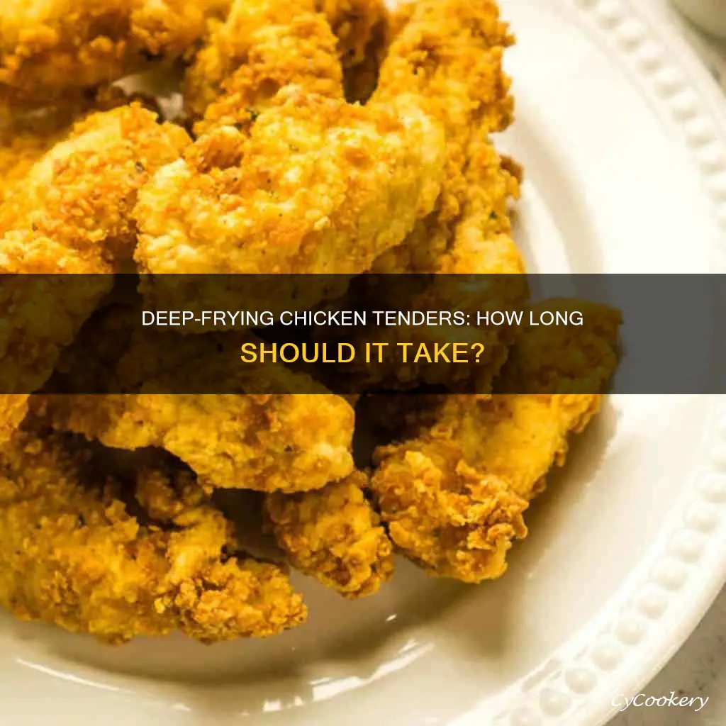 how long to cooj chicken tenders in a deep fryer