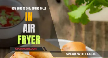 Air Fryer Spring Rolls: Cooking Time Perfection