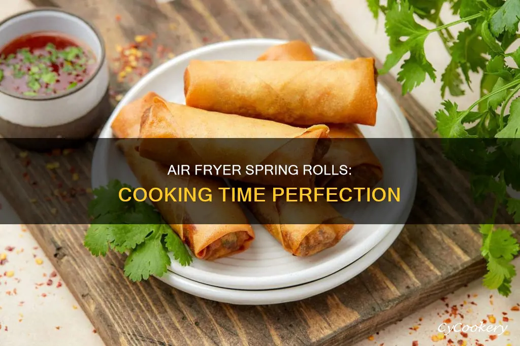 how long to cooj spring rolls in air fryer