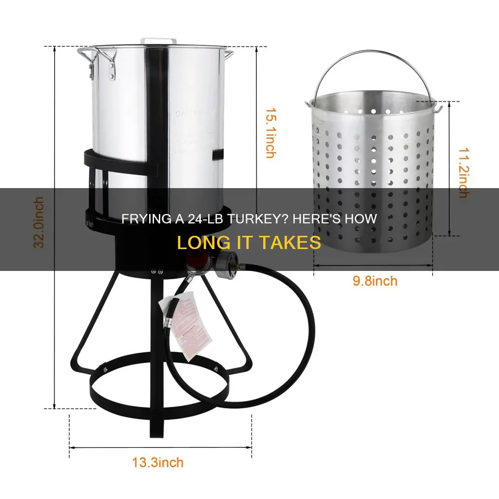 how long to cook 24lb turkey in an electric fryer