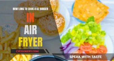 Perfectly Cooked: Air Fryer Burger Time for 4 oz