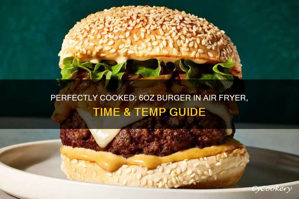 how long to cook a 6oz burger in air fryer