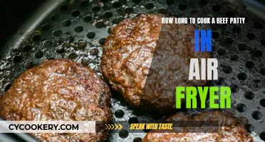 Air-Fryer Beef Patty: Cooking Time Perfection