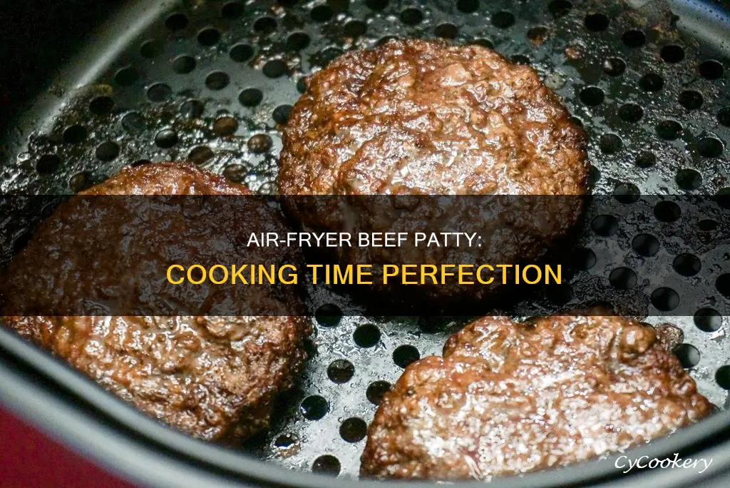 how long to cook a beef patty in air fryer
