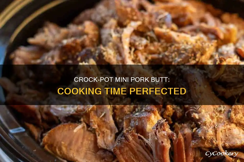 how long to cook a mini pork butt crock pot