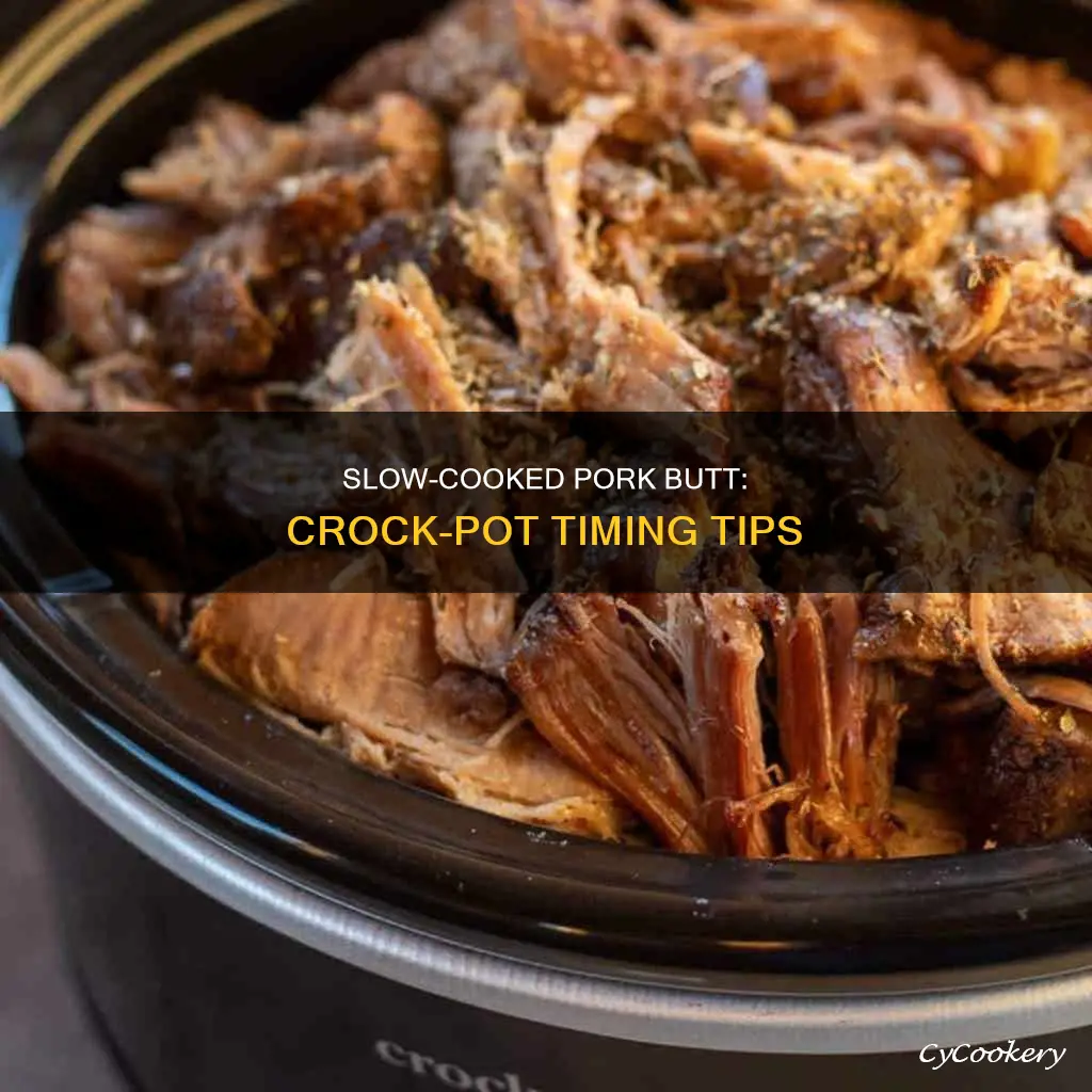 how long to cook a pork butt in crock pot