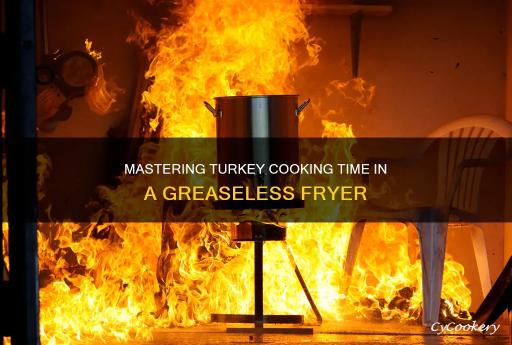 how long to cook a turkey in greasleless fryer