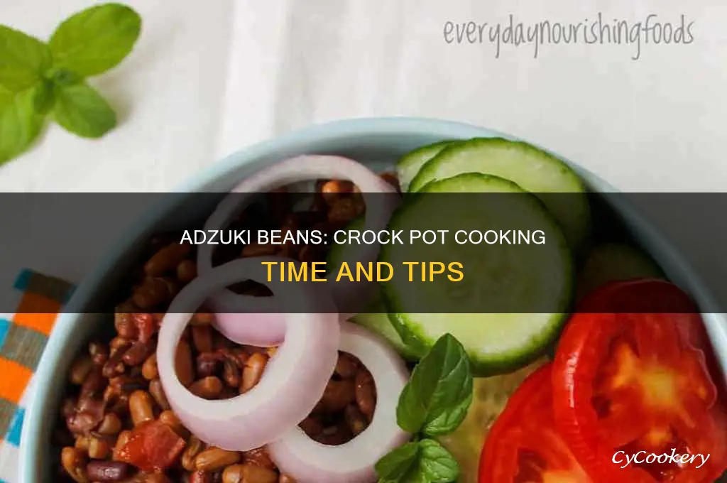 how long to cook adzuki beans in crock pot