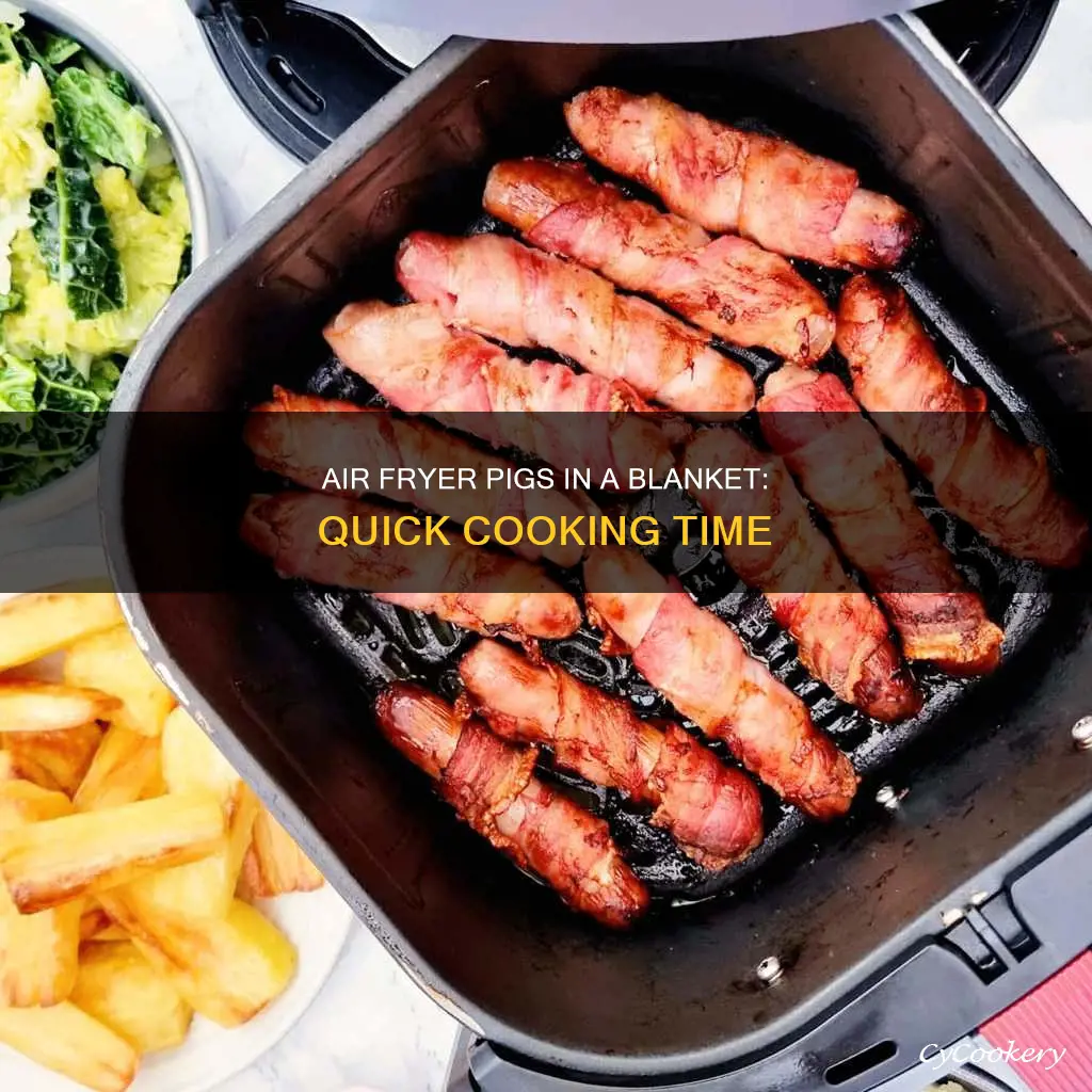 how long to cook air fryer pigs in a blanket