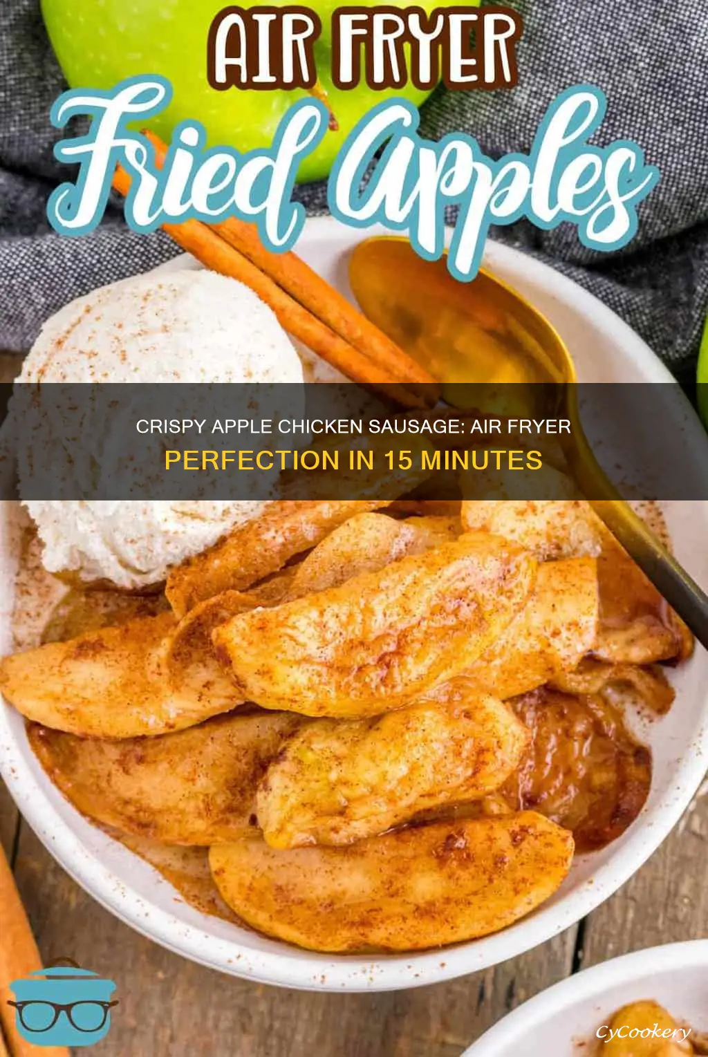 how long to cook apple chicken sausage in air fryer