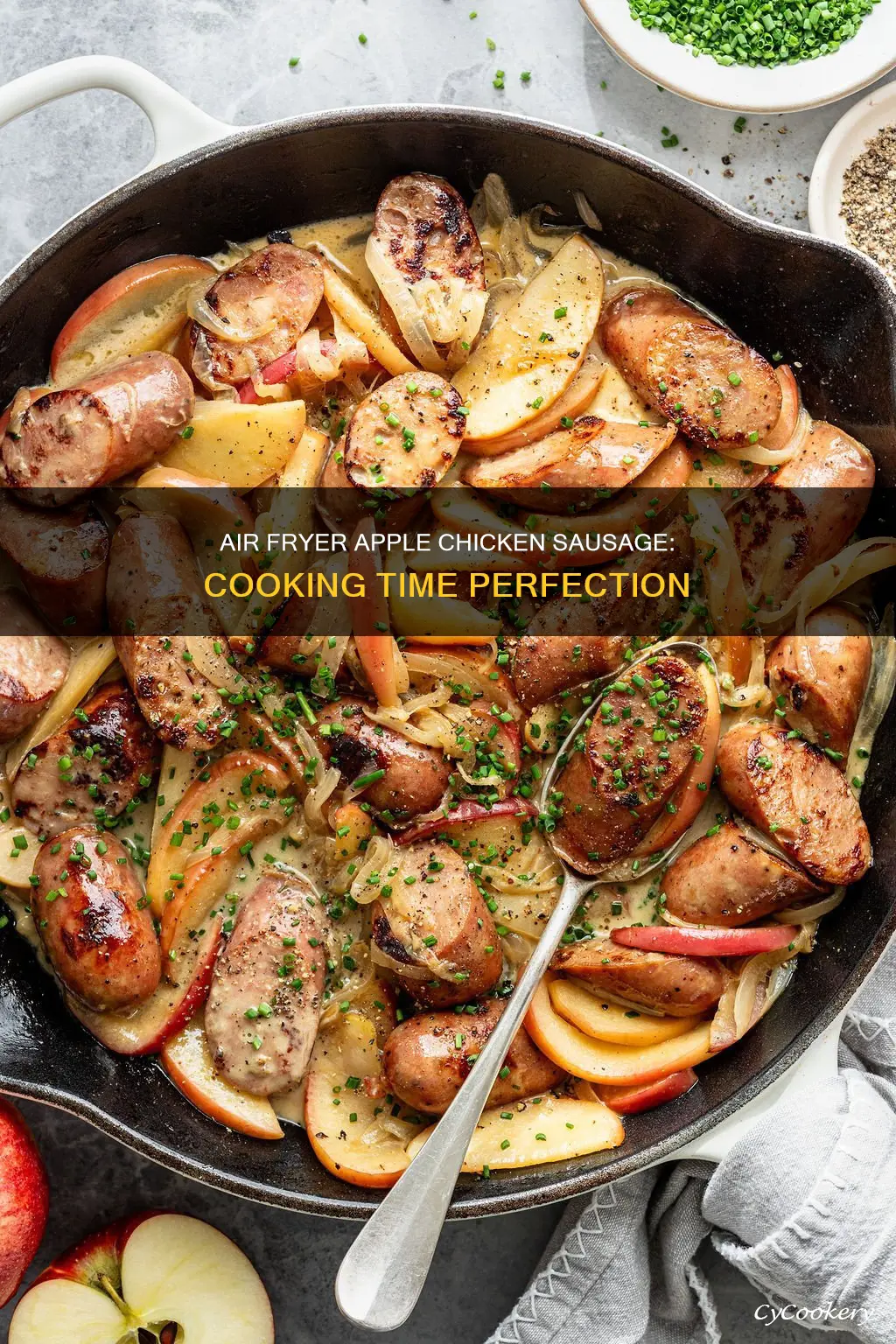 how long to cook apple chicken sausage in air fryer