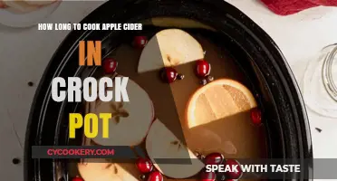 Simmering Apple Cider in a Crock Pot: How Long?