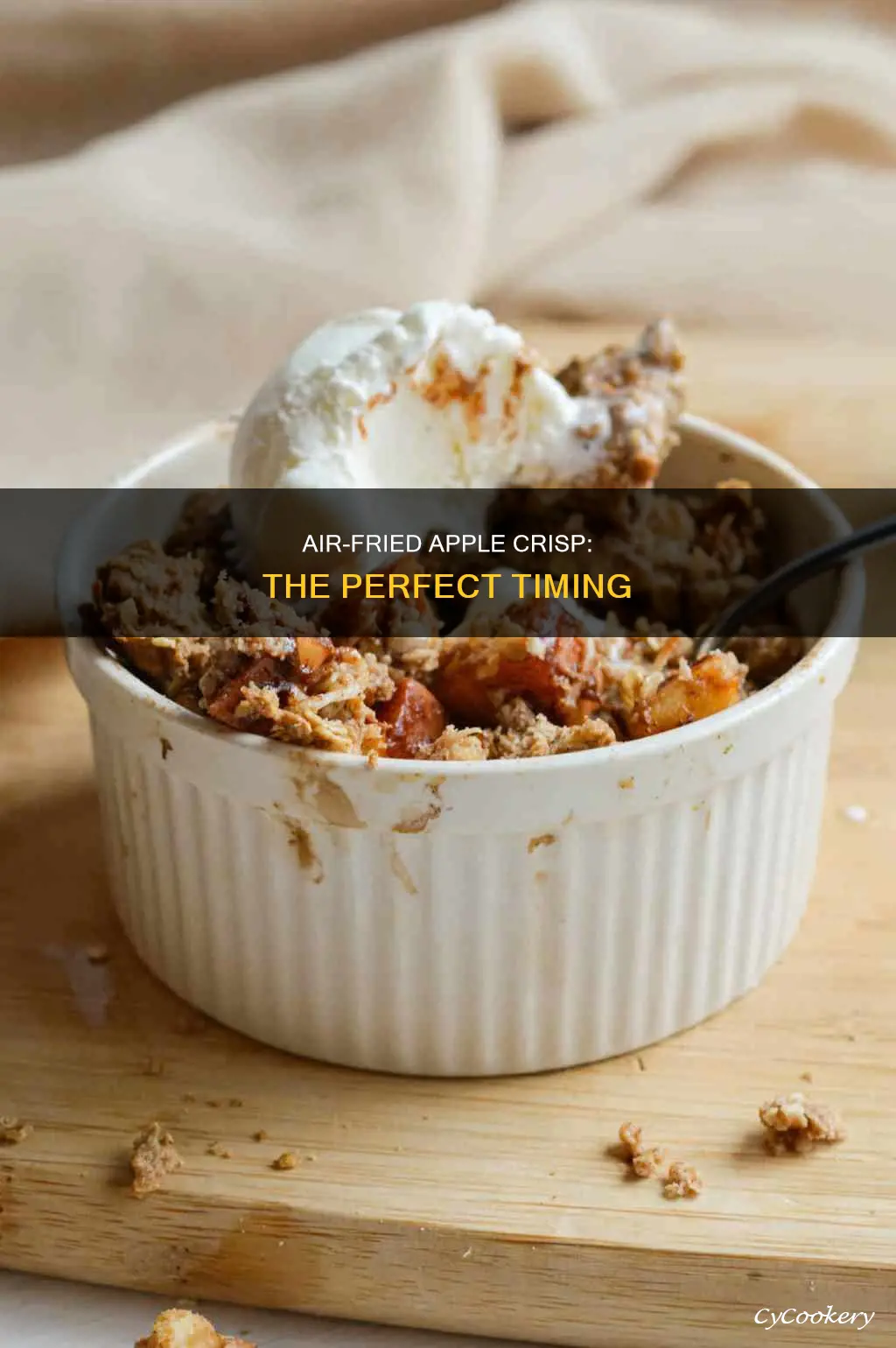 how long to cook apple crisp in air fryer