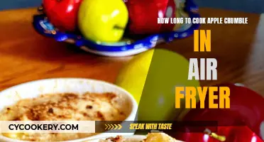 Perfectly Baked Apple Crumble: Air Fryer Cooking Time Guide