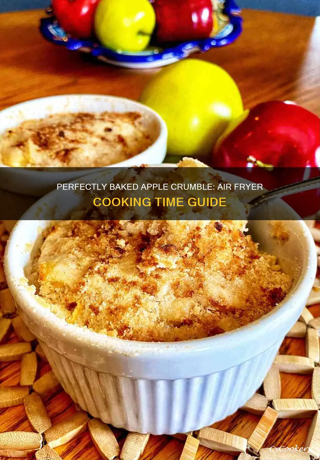 how long to cook apple crumble in air fryer