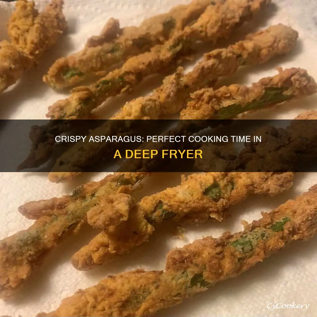 how long to cook asparagus in a deep fryer