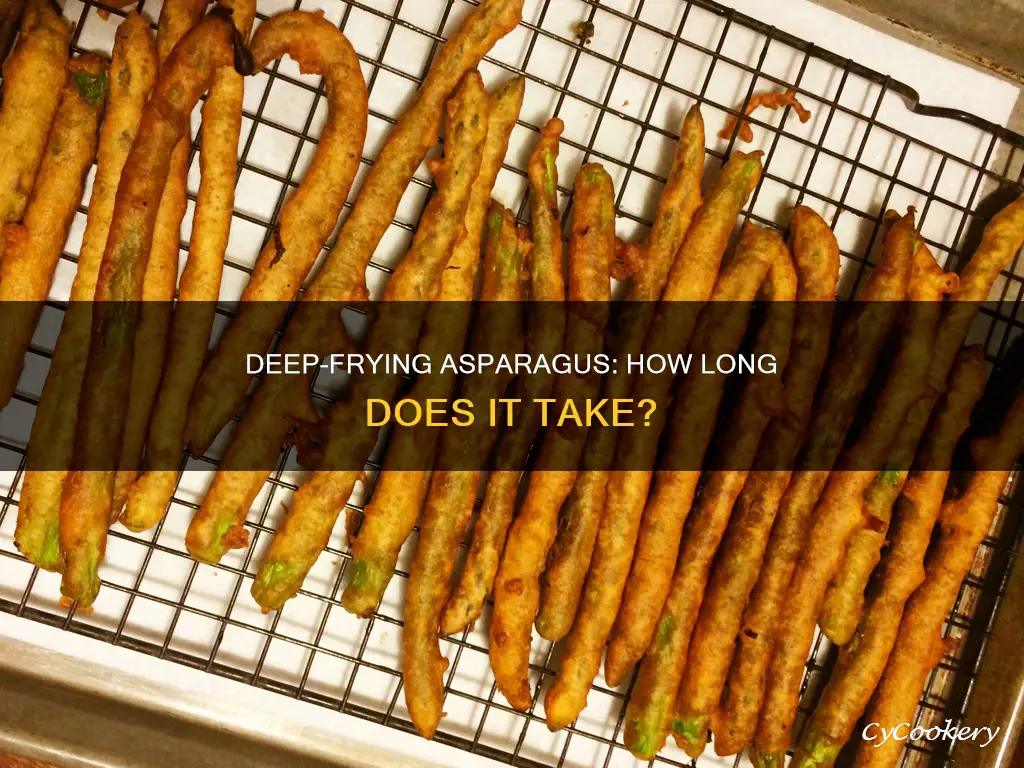 how long to cook asparagus in a deep fryer