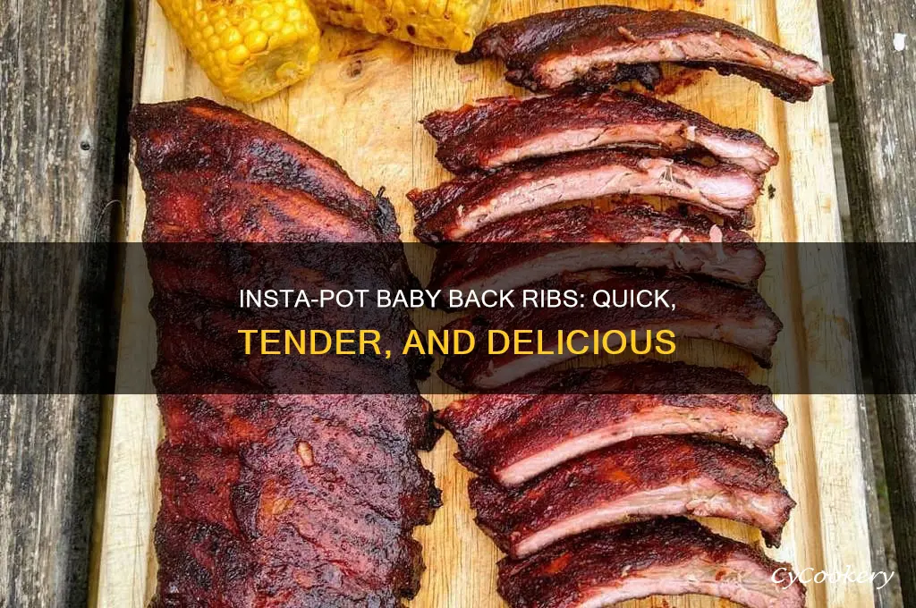 how long to cook baby back ribs in insta pot