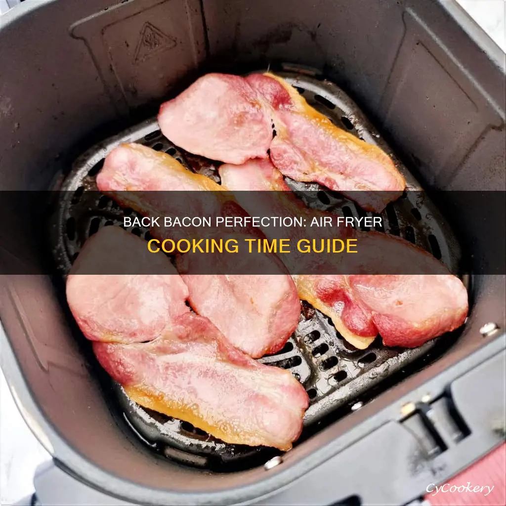 how long to cook back bacon in air fryer