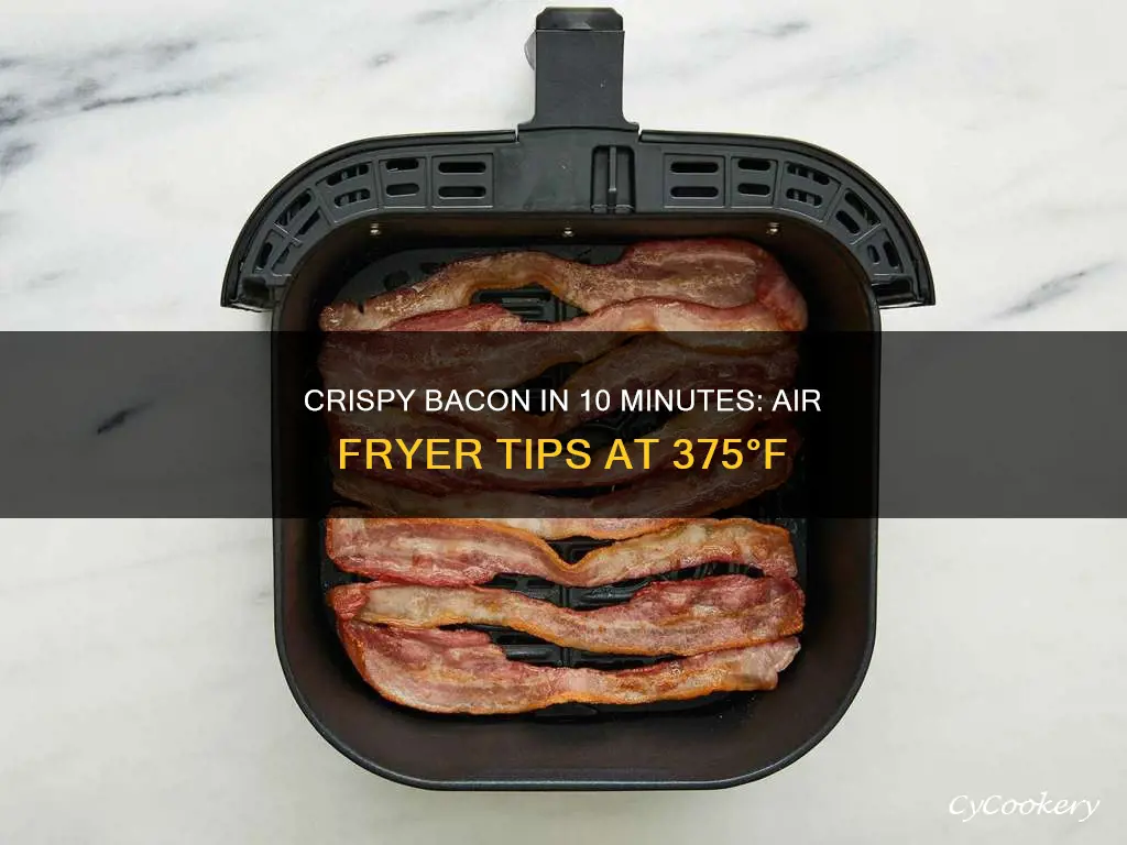 how long to cook bacon in air fryer at 375