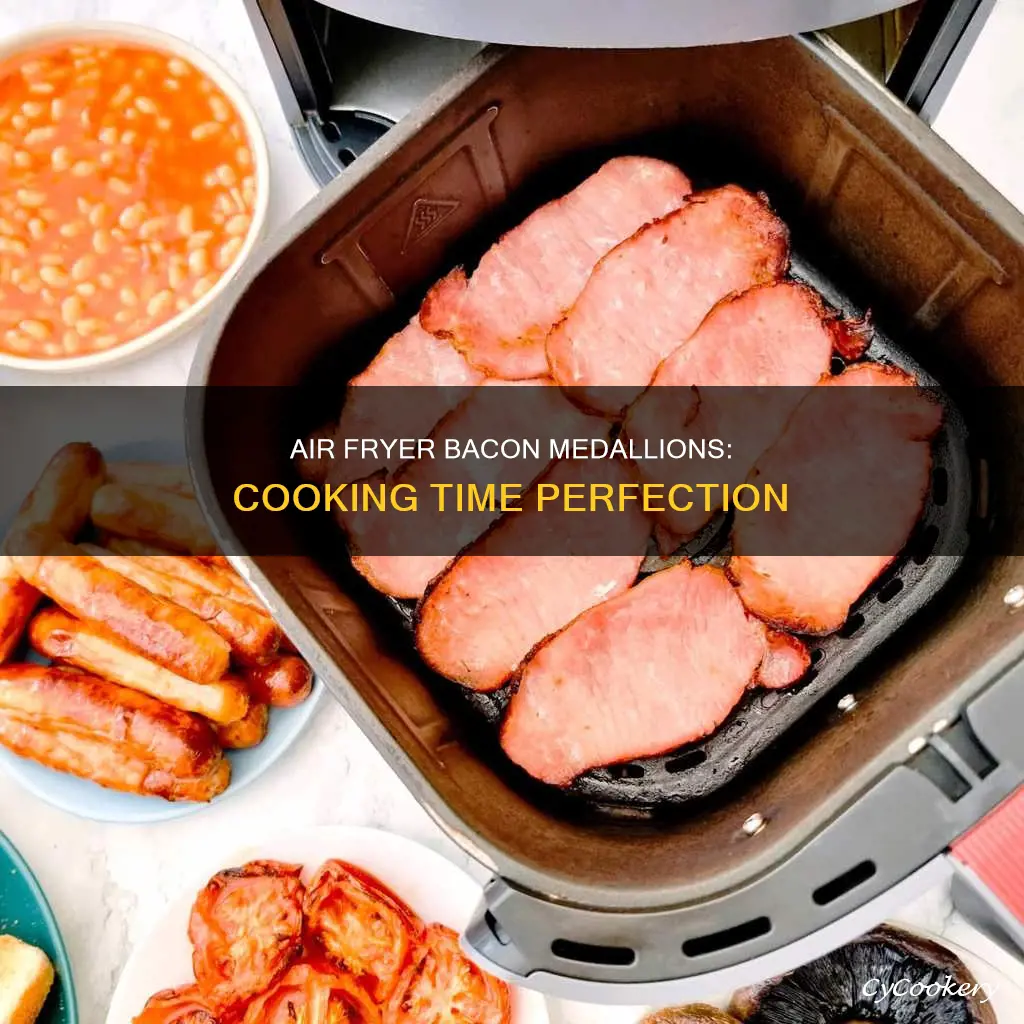 how long to cook bacon medallions in air fryer