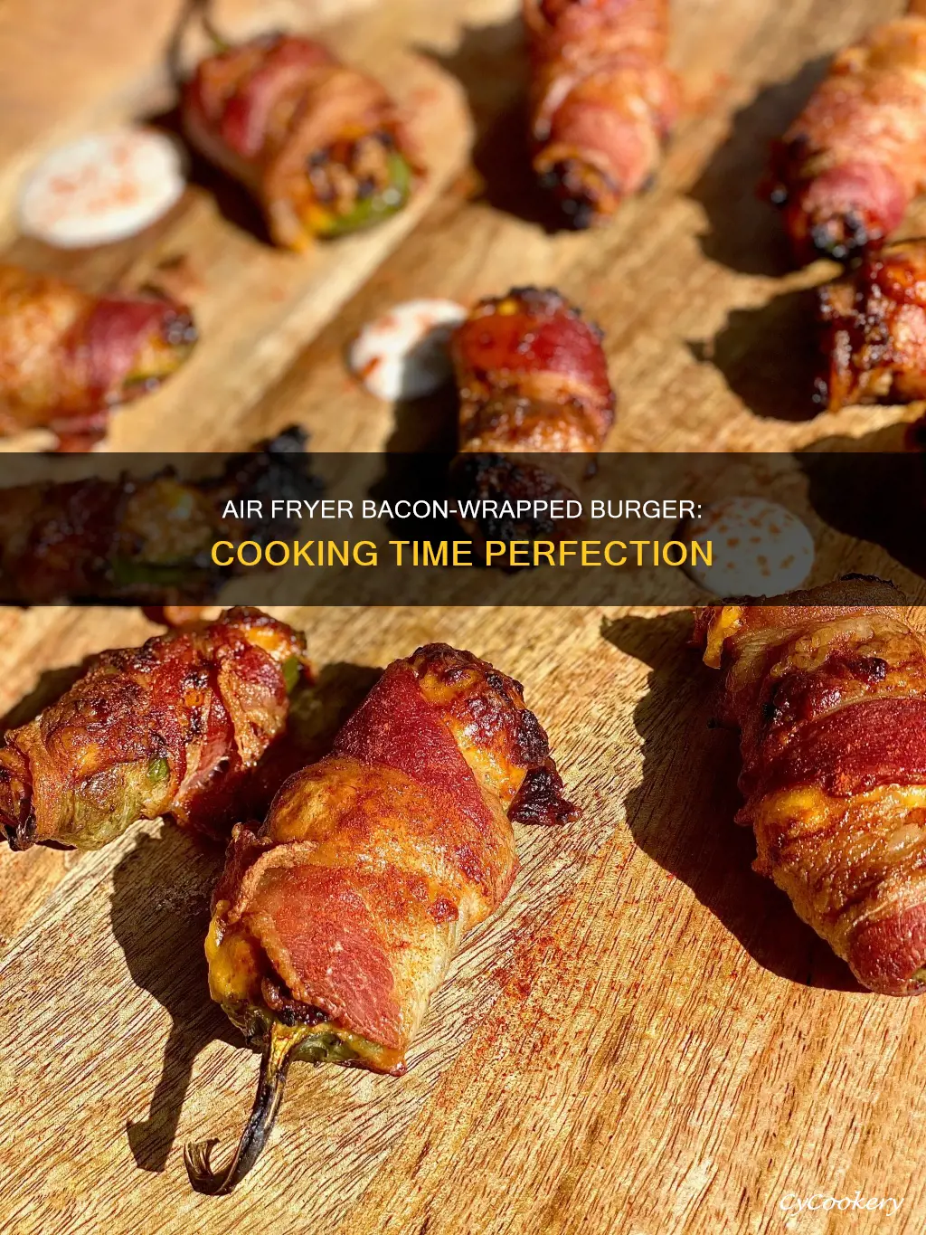 how long to cook bacon wrapped burgers in air fryer