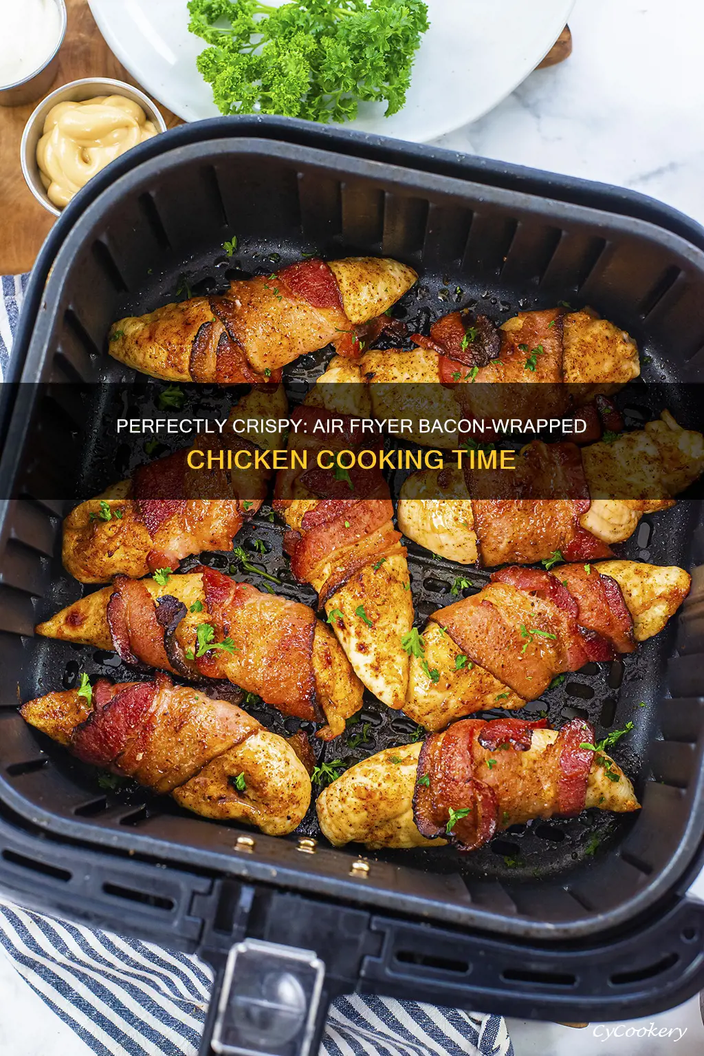 how long to cook bacon wrapped chicken in air fryer