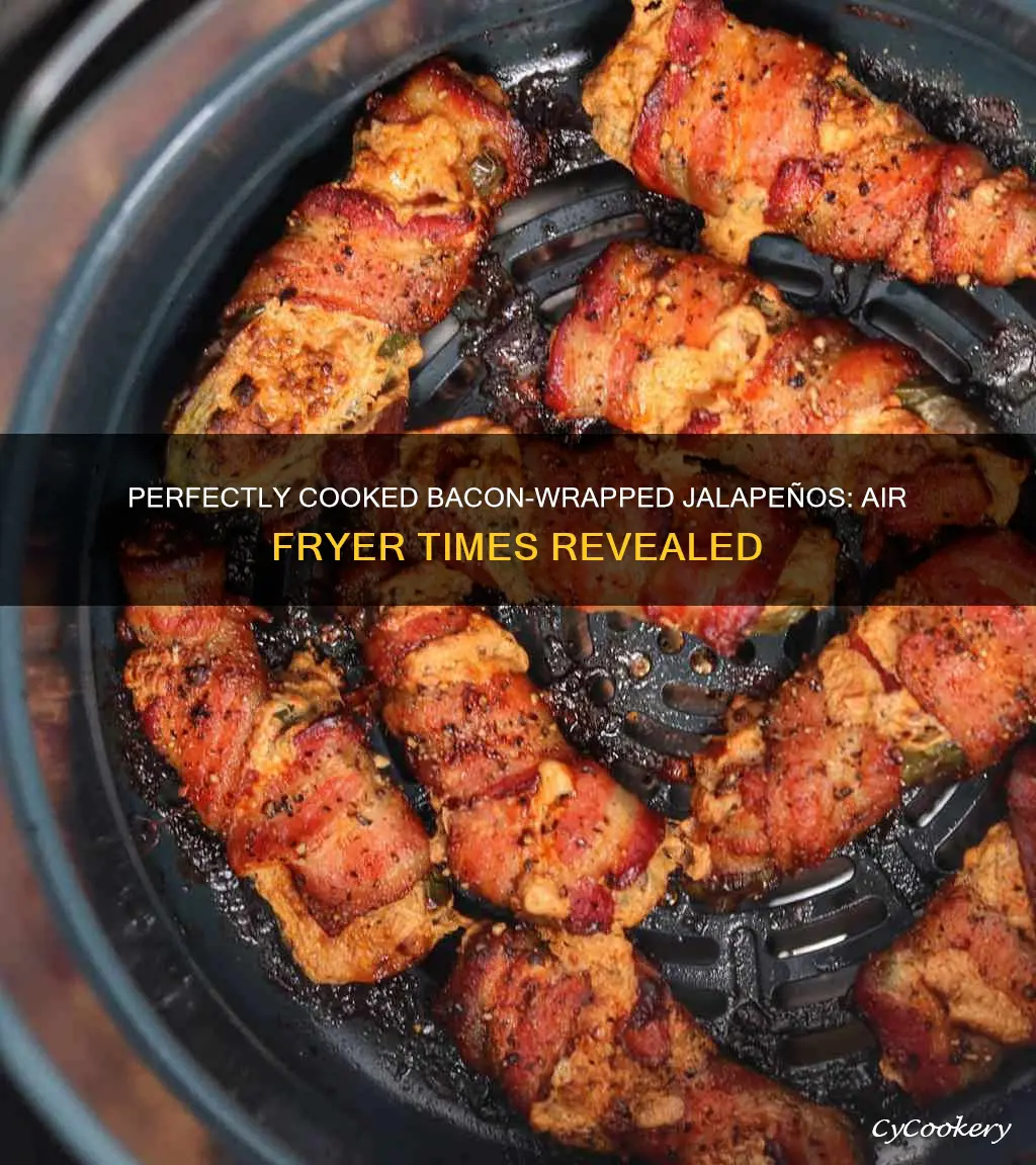 how long to cook bacon wrapped jalapenos in air fryer