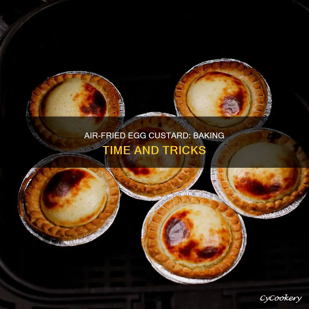 how long to cook baked egg custard in air fryer