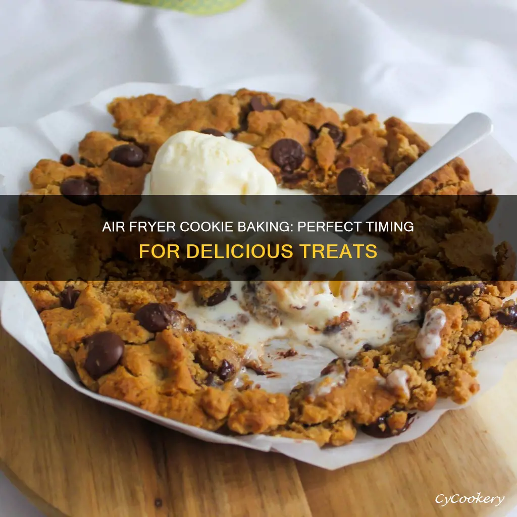 how long to cook baking cookies in air fryer