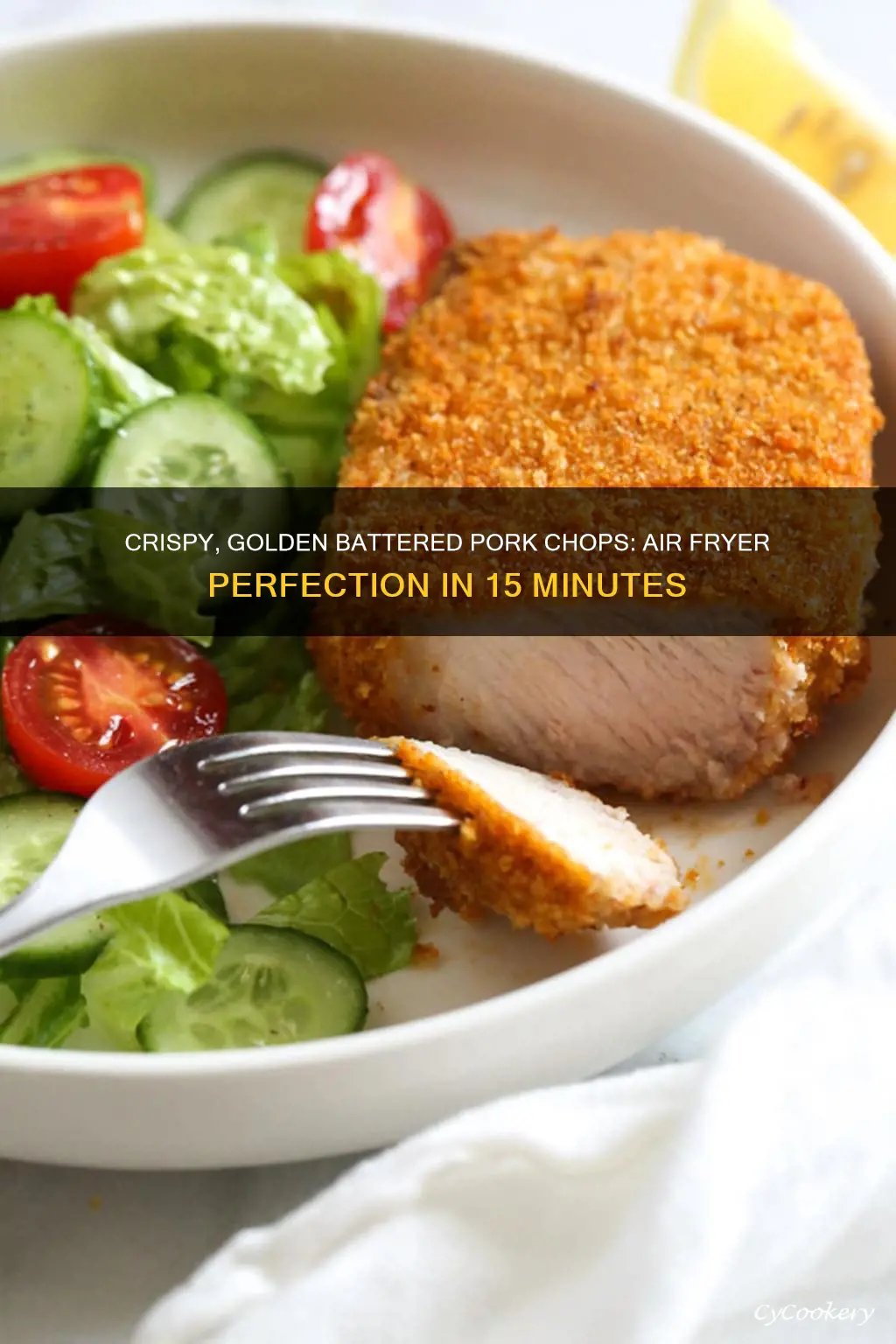 how long to cook battered pork chop in air fryer