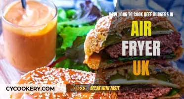 Air-Fried Beef Burgers: UK-Style, Quick and Tasty!
