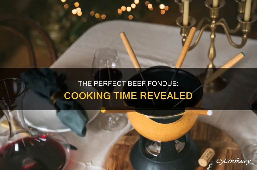 how long to cook beef in a fondue pot