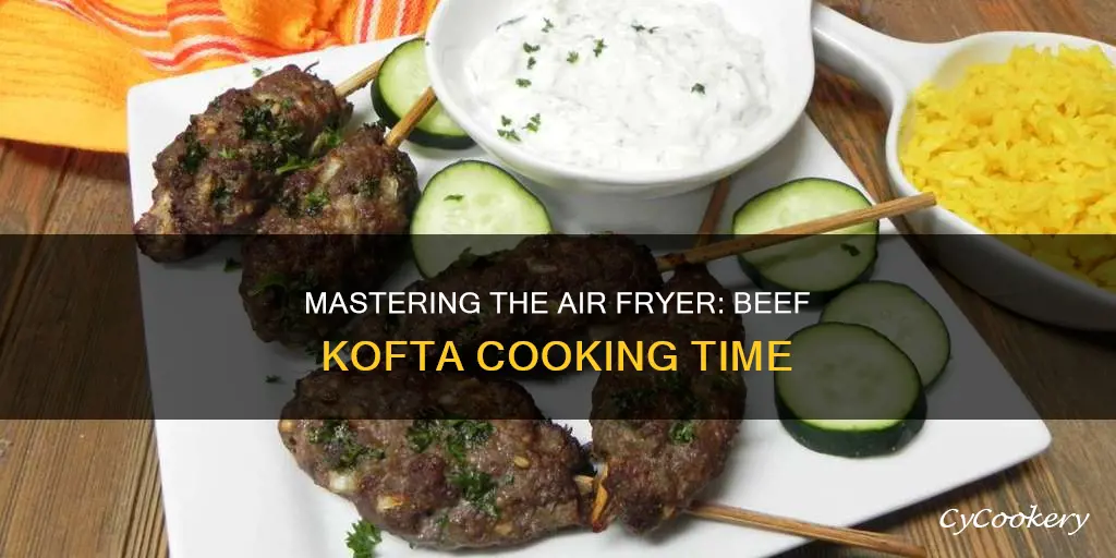 how long to cook beef kofta in air fryer