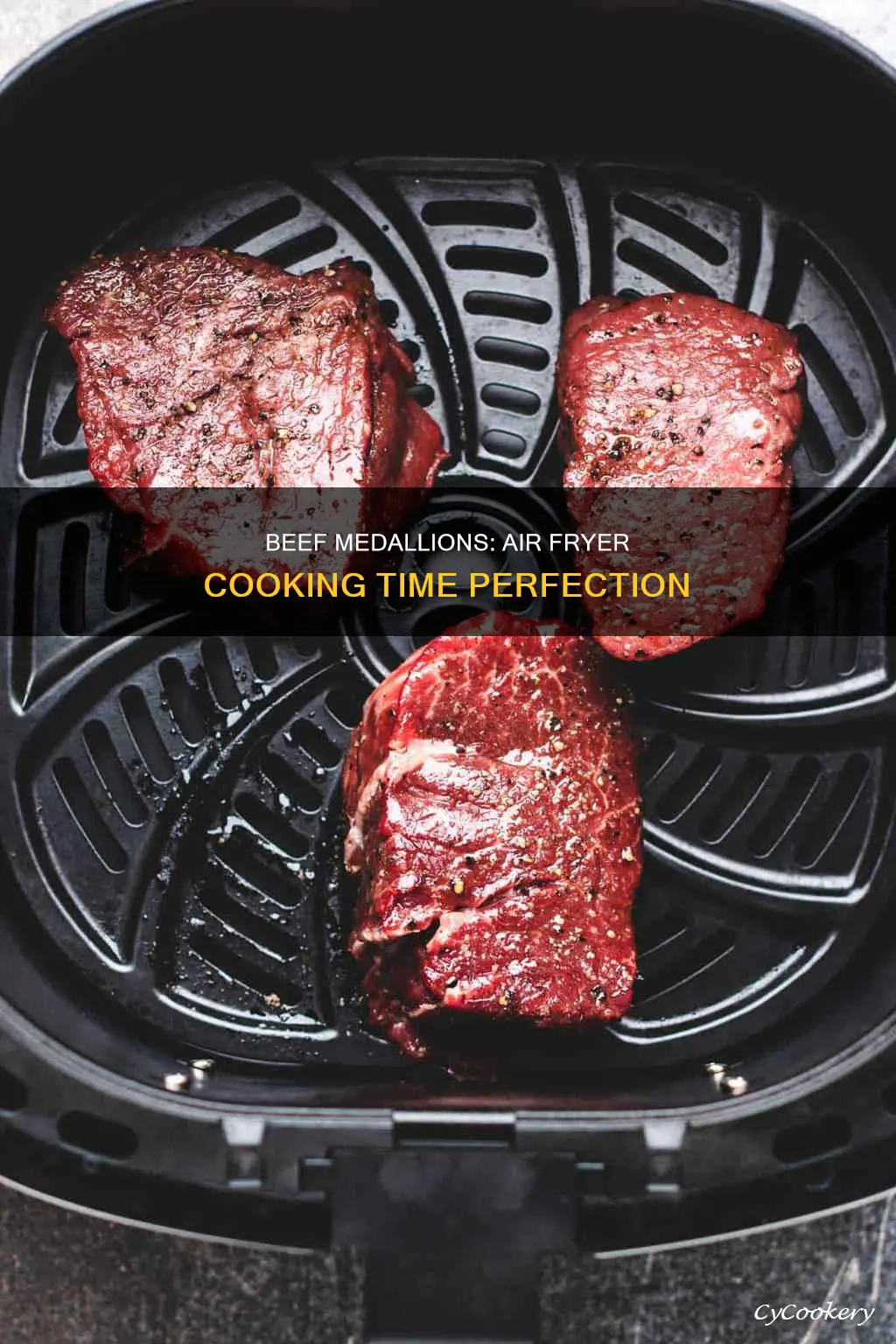 how long to cook beef medallions in air fryer