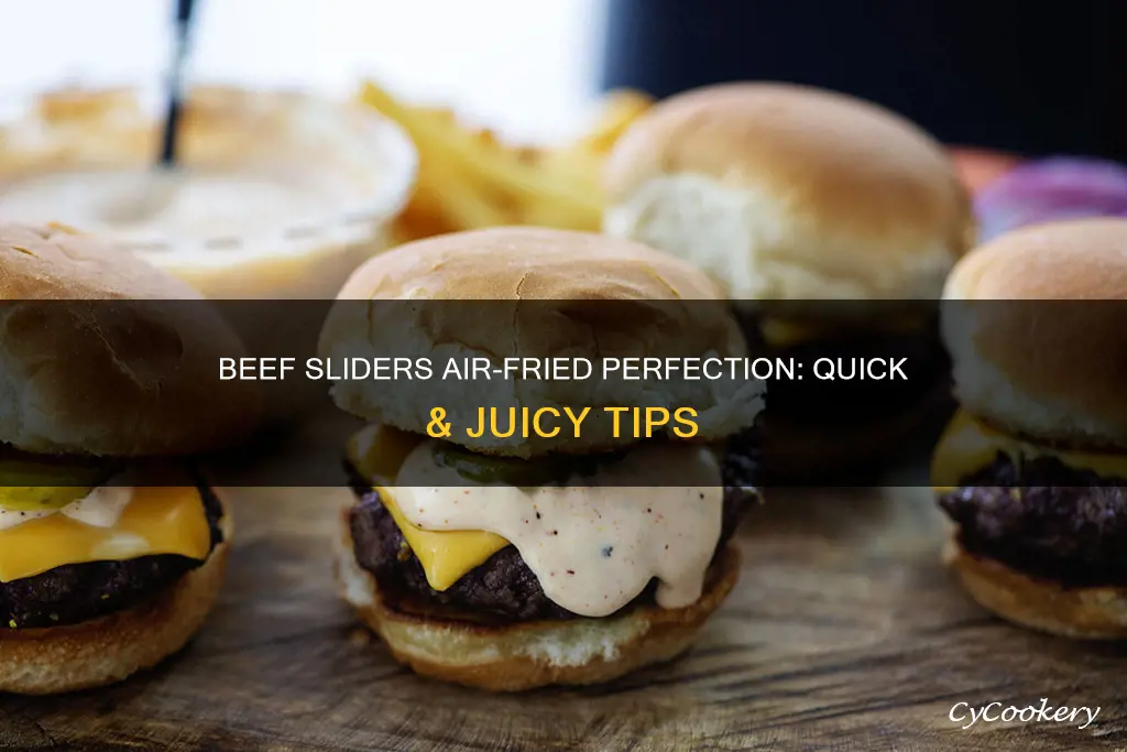 how long to cook beef sliders in air fryer