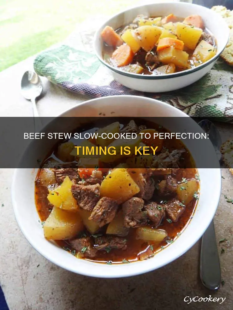 how long to cook beef stew meat in crock pot