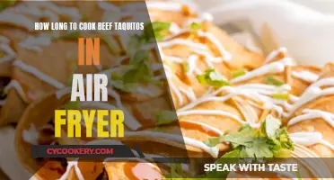 Beef Taquitos: Air Fryer Cooking Time Tips