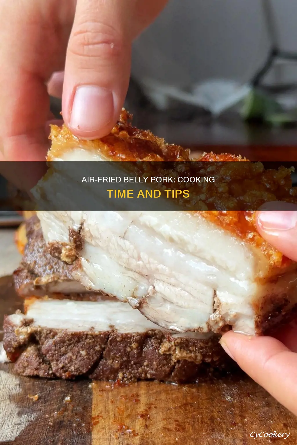 how long to cook belly pork in air fryer