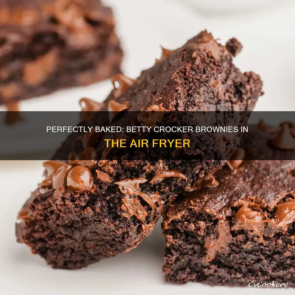 how long to cook betty crocker brownies in air fryer